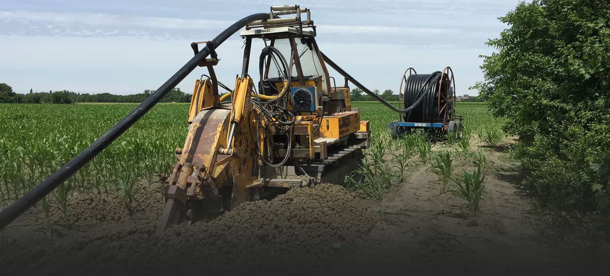 Terrassement pour pose d'une cuve à réserve d'eau